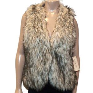 NEW Ralph Lauren Denim & Supply Faux Fur Sleeveless Vest Plush Winter Size Small